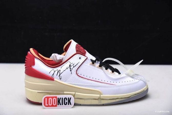 Jordan Off-White SP Red Low White 2 DJ4375-106 Retro 1110